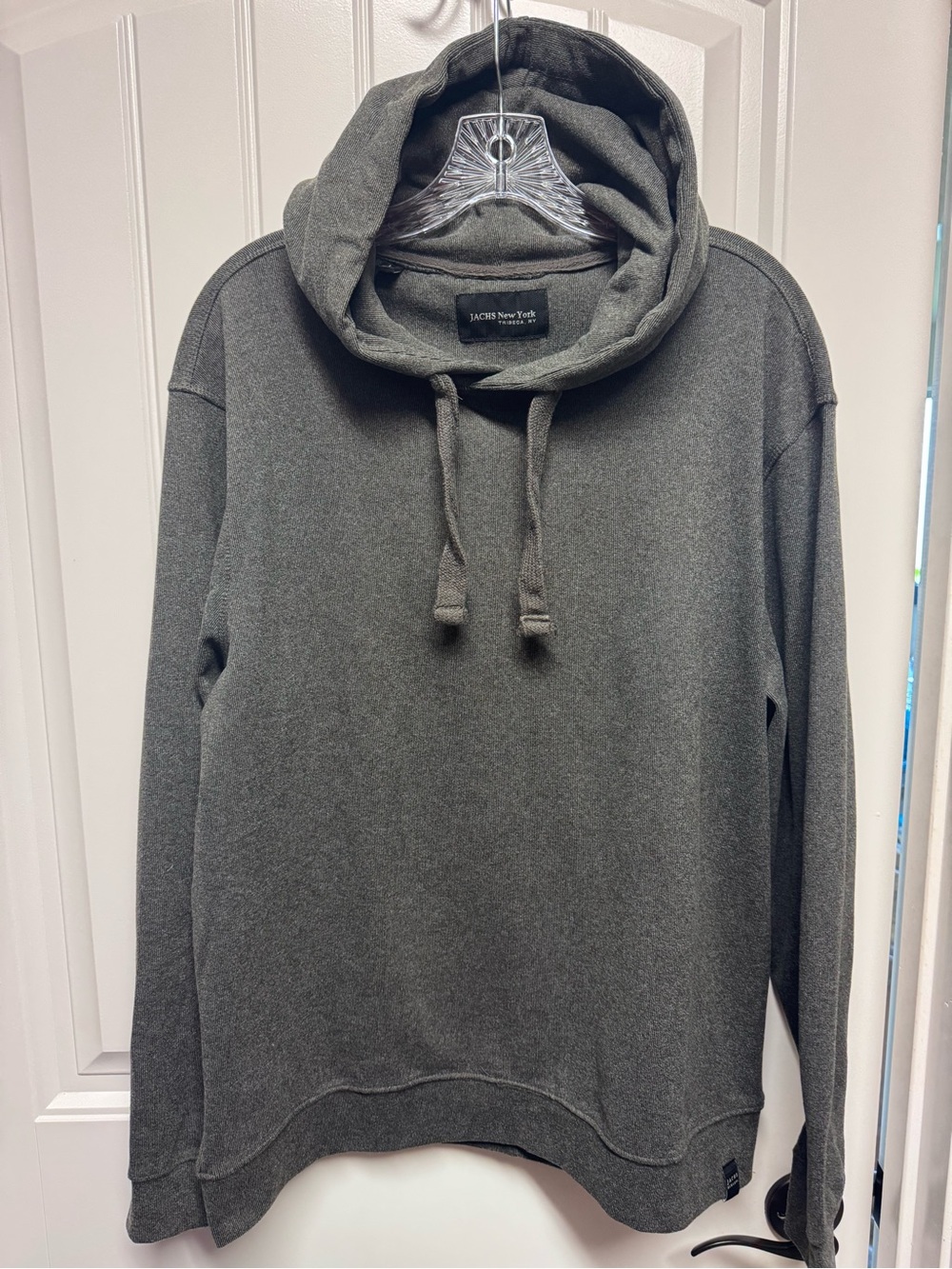 Men's Brown/Gray Hooded Pullover